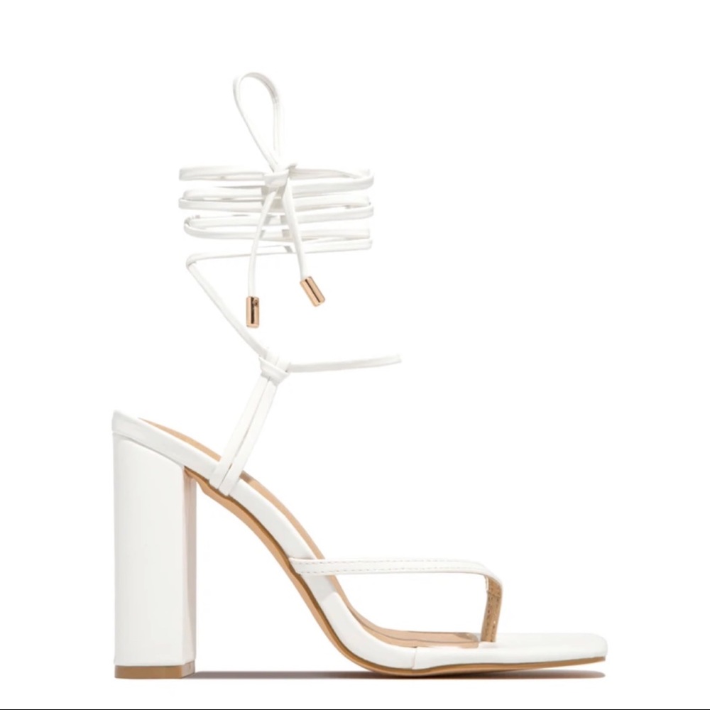 Strappy block heels